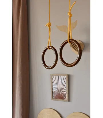 Anillas de gimnasia NUKI FunActive con cuerda ecológica