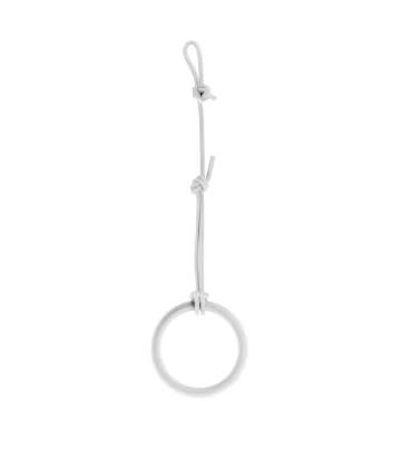 Anillas de gimnasia FunActive blancas de NUKI con cuerda blanca