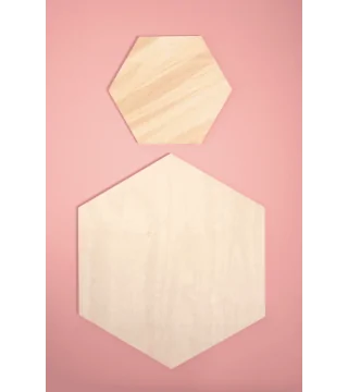 WANDPANEEL HEXAGON SENF