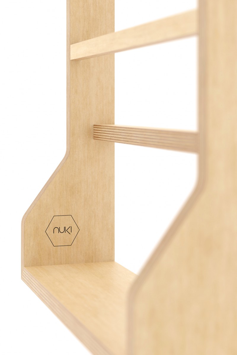 Estante de madera contrachapada "shelfie"