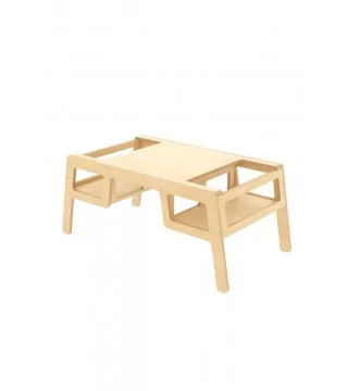 PETITE TABLE EN CONTREPLAQUÉ "DOUBLE FLEX" naturel