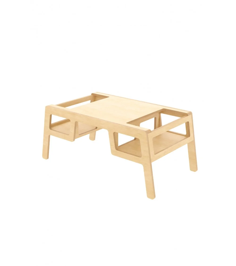 PETITE TABLE EN CONTREPLAQUÉ "DOUBLE FLEX" naturel