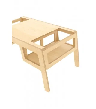 PETITE TABLE EN CONTREPLAQUÉ "DOUBLE FLEX" naturel