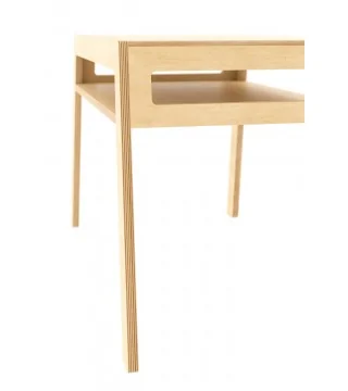 bureau enfant en bois avec étagère FLEX Comfy en contreplaqué de bouleau par NUKI