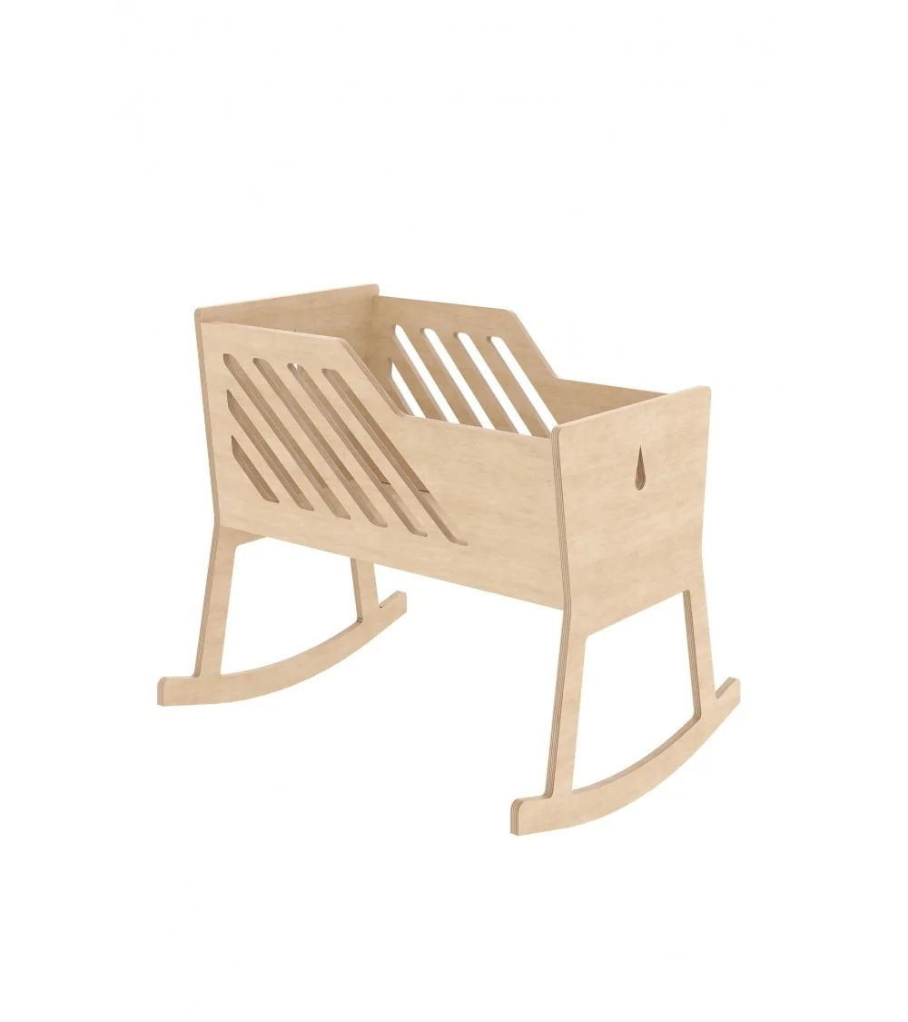 Rocking chair best sale with attached cradle