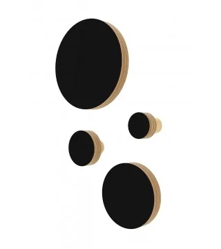 Möbelknopf KREIS SCHWARZ