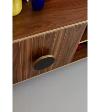 Möbelknopf KREIS SCHWARZ