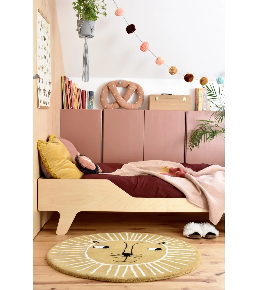 single bed DREAM symmetrical in kids room it's a bed made in Nuki Studio