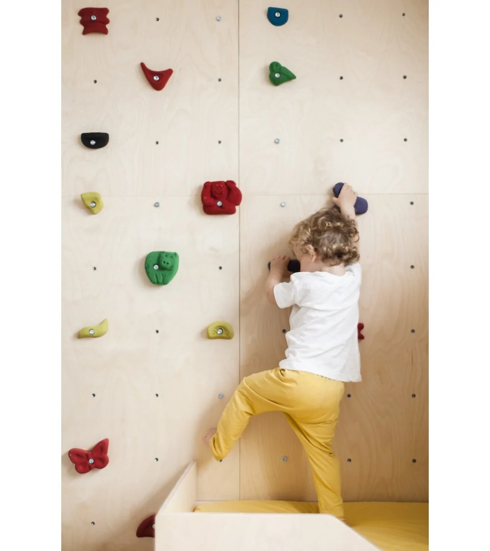 mur d'escalade modulaire pour enfants