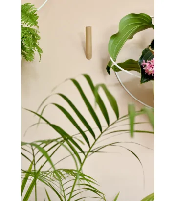 wall hook Slim Diago natural and white plant hanger