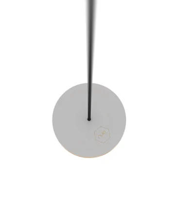 Circle wooden gray swing NUKI with black rope